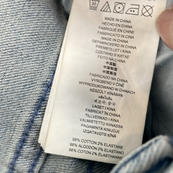 Michael Kors Blue Jeans Womens 6 Lace Up Ankle 4 Pockets Skinny Relaxed Pants - Picture 7 of 9